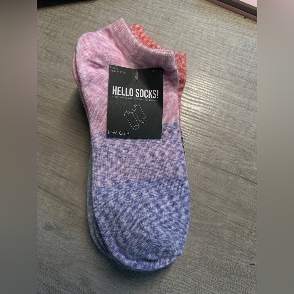 Women Low Cut Socks - Multicolored 6 pack